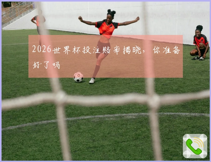 2026世界杯投注赔率揭晓，你准备好了吗